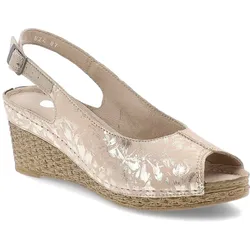 Beige Sandalen Armodo Keilschuhe, 36