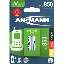 Ansmann Dect NiMH Akku Mignon AA 800 mAh 2 St.