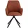 VCM 2er Set Actona Stuhl Glenda Stoff Orange Terrakotta