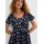bonprix Maxikleid Blau Allover-Muster 42