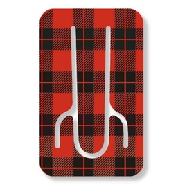 Bookchair Flexistand Red Tartan - superflacher Aufsteller für Smartphones und Mini-Tablets, Handyhalter