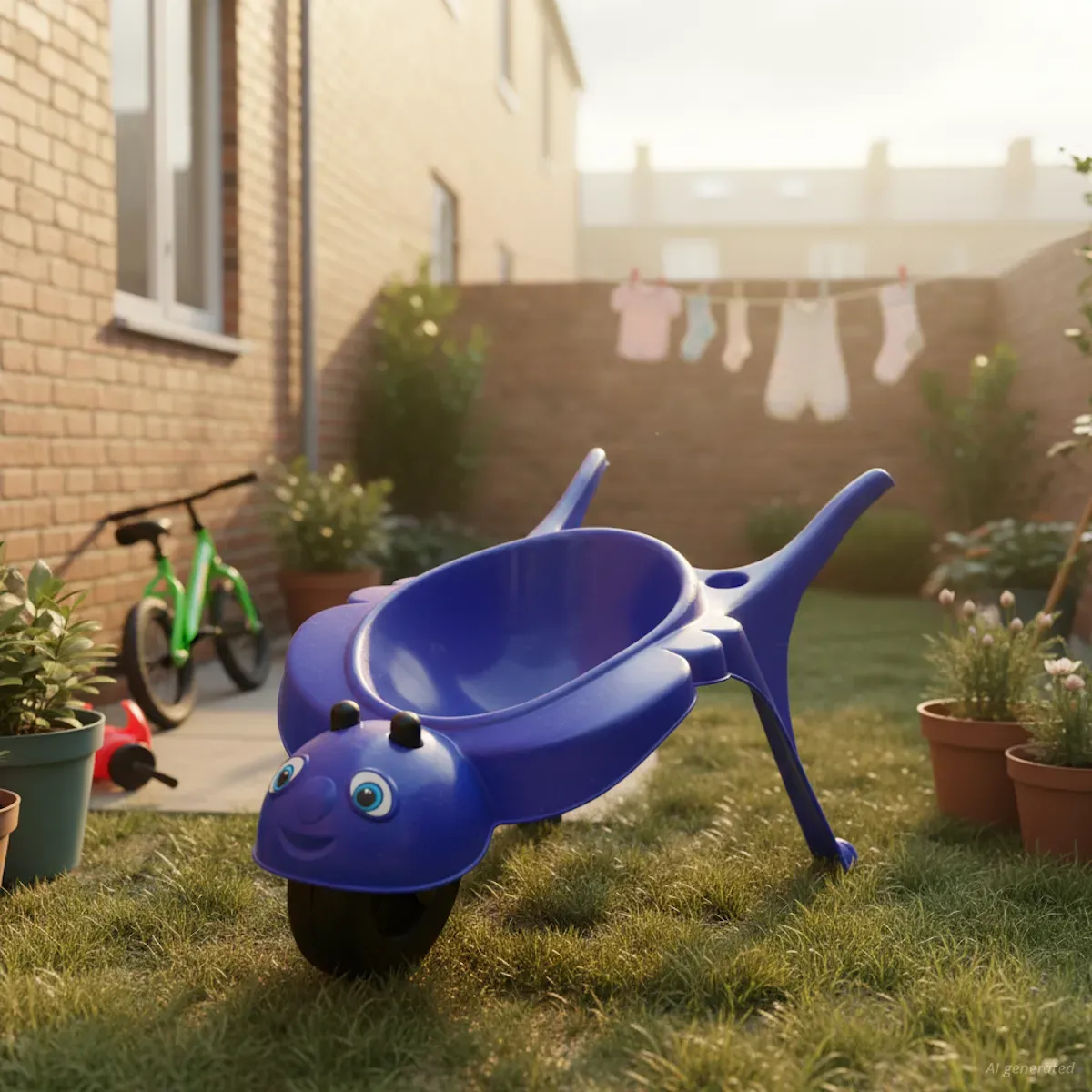 KHW Kinderschubkarre Rolling Bee iceblue