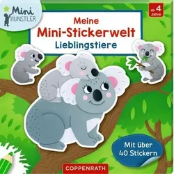 COPPENRATH 95357 Meine Mini-Stickerwelt: Lieblingstiere (Mini-Künstler)