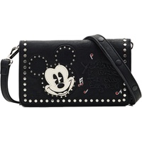 Desigual Mickey Rock Magda Tri-Fold Wallet, Black