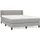 vidaXL Boxspringbett 140 x 200 cm Hellgrau