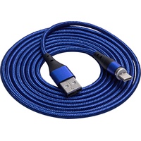 Akyga USB-Kabel USB-A Stecker, USB-C® Stecker 2.00m Blau AK-USB-43