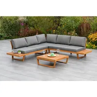 Merxx Valparaiso Lounge-Set grau/natur