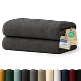 Blumtal Premium Frottier Handtuchset 70 x 140 cm grau 2 St.