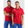 Arena Team Poloshirt Baumwolle Unisex Einfarbig - Red
