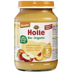 Holle Pfirsich & Apfel Früchtezubereitung bio