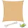 Woltu Sonnensegel Quadratisch HDPE 400 x 400 cm Sand