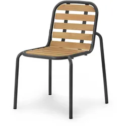 Normann Copenhagen - Vig Outdoor Stuhl, Robinie natur / schwarz