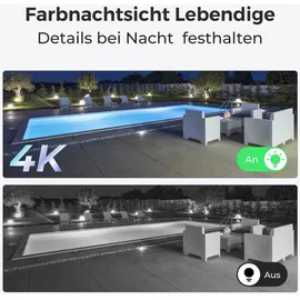 Reolink RLC-811WA WLAN 8MP Überwachungskamera Außenbereich,Innenbereich 4K,Farbige Nachtsicht,2,4/5 GHz Dualband-WLAN,Intelligente Erkennung