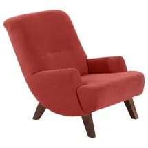 58 aufm Kessel Cocktailsessel Kajsa Velourstoff 58 x 71 x 70 cm Terracotta mit Relax-Funktion