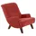 58 aufm Kessel Cocktailsessel Kajsa Velourstoff 58 x 71 x 70 cm Terracotta mit Relax-Funktion