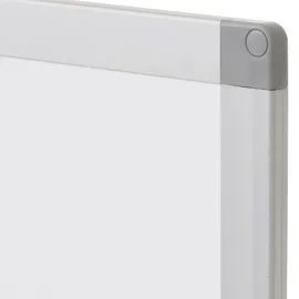 Mendler Whiteboard HWC-L87, Magnettafel, zwei Tafeln beidseitig beschreibbar höhenverstellbar rollbar inkl. Zubehör 101x69cm