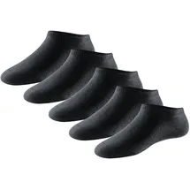 SCHIESSER Sneakersocken 5 Paar Schwarz 35-38