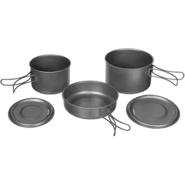 Fox Outdoor Topf-Set 5-tlg. Kochset + Kochgeschirr + Pfanne + Topf + Deckel