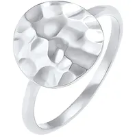 Elli Dot Plättchen Gehämmert 925 Silber 52 Damen