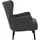 Mendler Lounge-Sessel HWC-K37 Bouclé 75 x 80 x 75 cm dunkelgrau mit Kissen