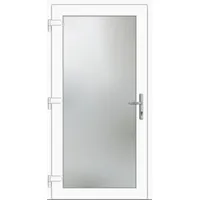 Kunststoff Nebeneingangstür nach Maß "EMILY-M" 60 mm Weiß RAL 9016 beidseitig außen öffnend DIN links