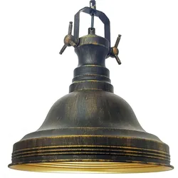 Bamyum Pendelleuchte Ulmete, 30cm, Metall, Antik Kupfer Lampe