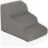 FLOKOO Hundetreppe Stufe Hundeleiter Grau Stoff Waschbar