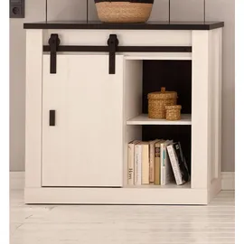 furn.design Sideboard 93 x 91 cm Weiß / Anthrazit