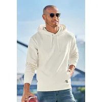 John Devin Hoodie JOHN DEVIN Gr. M (48/50), beige (creme) Herren Sweatshirts Langarm, Sweatshirt mit Rundhals und Kapuze, Baumwollmischung