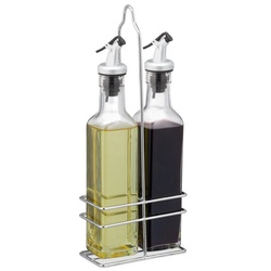 relaxdays Ölspender »Essig und Öl Spender aus Glas«, (3 tlg. Set) weiß