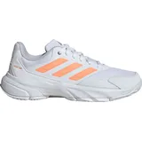 adidas Courtjam Control 3 Tennis Shoes ftwr white-beam orange-crystal white (01F7) 4