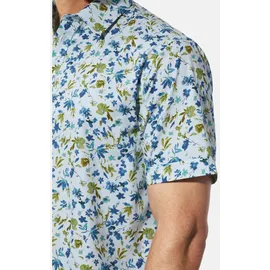 Babista Kurzarmhemd Floral Silber L