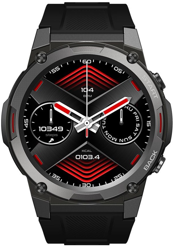 Zeblaze VIBE 7 Pro Smartwatch, Sportuhr, 1,43-Zoll-Touchscreen, Fitness-Tracker, Bluetooth 5.1, mit Herzfrequenz, Gesundheit, Sport und mehr, Schwarz