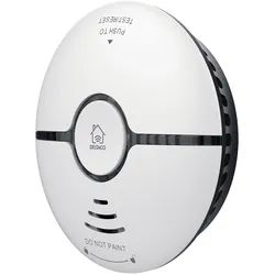 Deltaco SMART HOME WiFi smoke alarm, sound & light, Luftprobendetektor, Weiß, 30