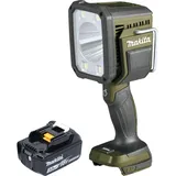 Makita Makita, Arbeitsleuchte, DML 812 F1 Akku Handstrahler 18 V 1250 lm LED Olive Grün Outdoor Adventure Sonderedition + (1250 lm)