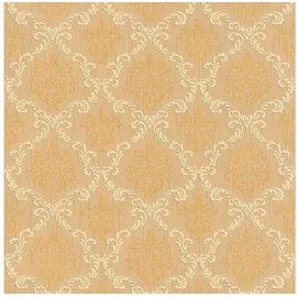 Profhome Textiltapete 0,53 m x 10 m 5,33 m2 Orange/Beige 956293