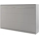 Mirjan24 Schrankbett Concept Pro II Horizontal (mit integriertem Lattenrost) Größe: 90, 120, 140/200 cm, Fronten in Matt grau 159 cm