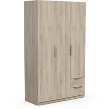 Demeyere Drehtürenschrank Ghost 119,4 x 203 x 51,1 cm Braun