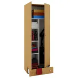 VCM Holz Besenschrank Staubsauger Putzschrank Vandol S 70 x 40 x 0 cm Braun