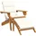 vidaXL Adirondack-Gartenstuhl mit Fußstütze 55,2 x 88,3 x 90 cm braun 1 St.