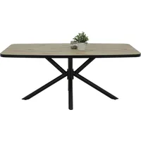 Hela Esstisch JANA Oak schwarz, B/H/T: ca. B180 H76