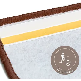 Andiamo »Casablanca, Made in Netherlands« halbrund 6,5 mm Höhe Uni Farben, selbstklebend, strapazierfähig, 15 Stück in einem Set