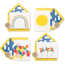 Papyrus Blanko-Karten mit Umschlägen, Little Box of Happy (20 Stück)