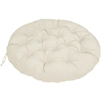 ZTGL Papasansessel Kissen Wasserdicht, Polster Bodenkissen für Schwenksessel, Rund Papasan Sessel 40-180cm, Indoor & Outdoor Polyrattan Sessel Kissen,Grau,170x120cm