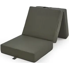 Atlantic Home Collection Sessel Larry 75 x 45 x 65 cm Grün mit Gästebettfunktion