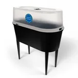 BigDean Hochbeet Balkon 77 x 38 x 84 cm Schwarz