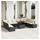 vidaXL Garten-Sofa-Set 11-tlg. schwarz/creme