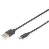 Digitus AK-300127-010-S USB-Kabel Typ A - Micro B St./ St. 1m schwarz