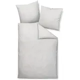 JANINE Interlock-Jersey59000 3 Fischgrätmuster Beige 155 x 200 cm + 80 x 80 cm