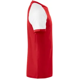 Clique Raglan T-Shirt rot/weiß S